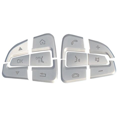 Moulures de boutons de volant (1 paire) compatibles avec GLC, GLE, GLS et GLA - Parfait-AquaForge