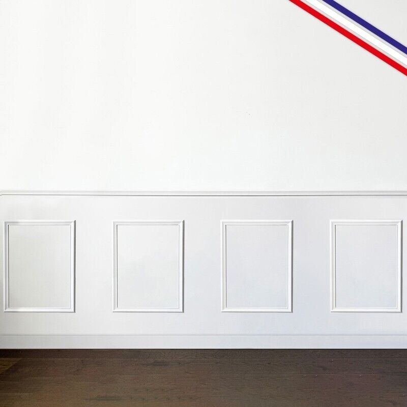 Moulures pour Kit de Soubassement prêt à peindre ANTOINETTE A en Pin Massif des Landes 100% PEFC - 99DECO - Largeur 4 mètres