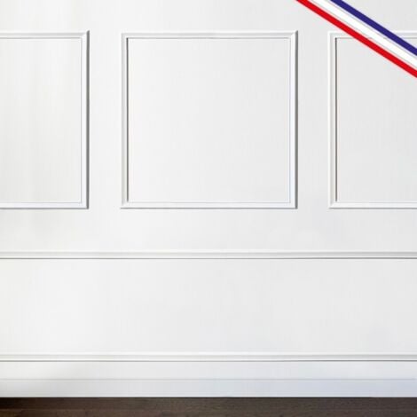 Moulures pour Kit Mural prêt à peindre BLANDINE A en Pin Massif des Landes 100% PEFC - 99DECO - Largeur 3 mètres