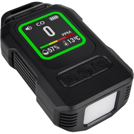 Mount CO2 Detector Portable Air Monitor Tool with Rechargeable Battery for Outdoor Industrial Mount Detector