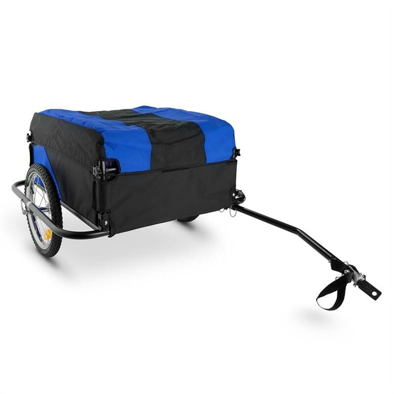 

Duramaxx - Mountee Remolque para bicicleta 130l 60kg Tubo de acero Azul-negro
