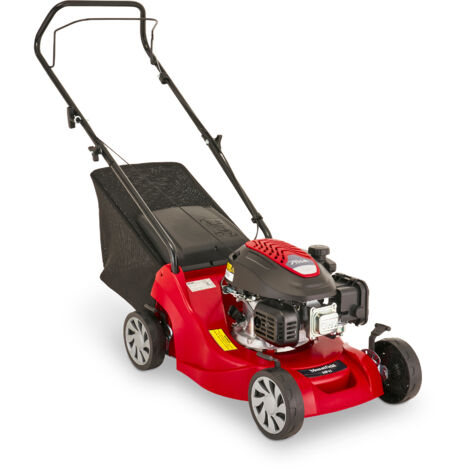 Mountfield Tosaerba A Benzina HP41, 39 cm, 123 cc – Sacco 40 L, Regol. Altezza 5 Pos. – Per Giardini Fino A 250 m²