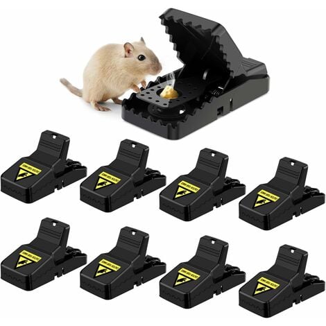 6 Pcs Reusable Mouse Traps For Indoors And Outdoors Pack That Kill  Instantly, Quick And Effectively, Rat Trap, Highly Sensitive Rodent Catcher