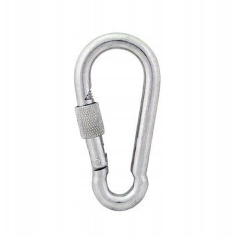Mousqueton à corde avec verrouillage et sécurité DIN 5299D 5 x 50 mm 5 mm 50 mm