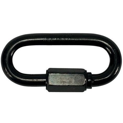 Mousqueton à visser zingué noir 6,0mm (Par 100)