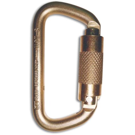 Mousqueton acier haute résistance double verrouillage