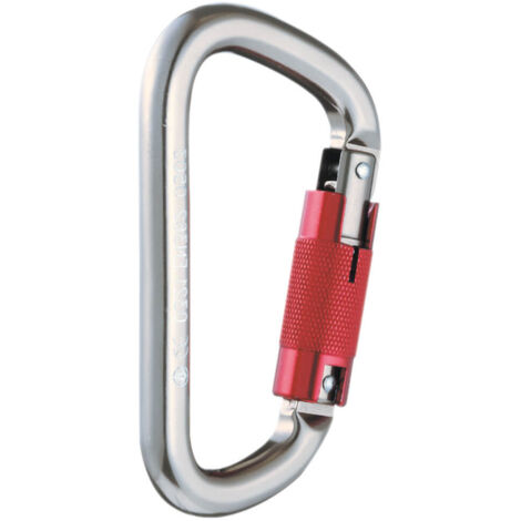 Mousqueton aluminium triple action