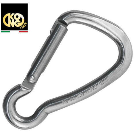 Mousqueton asymétrique inox A4 Haute résistance KONG - Diamètre: 6