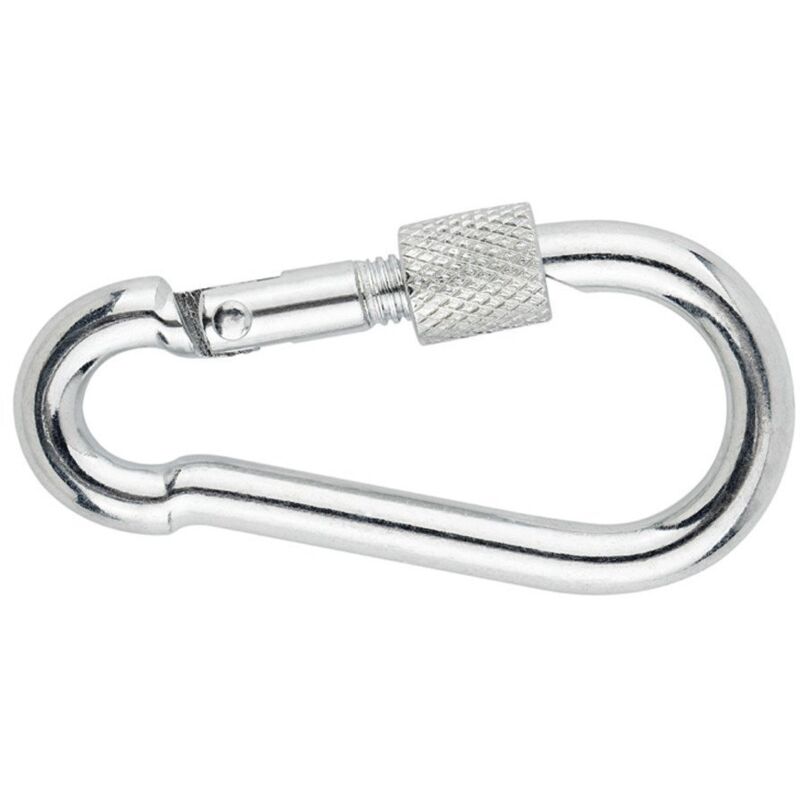 Vis Express - Mousqueton de sécurité Diamètre Câble 10 Acier zingué-10 pièces