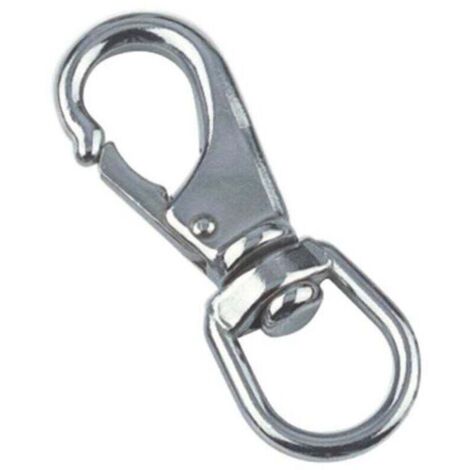 Mousqueton émerillon inox A4 - 1 pc - 86 mm