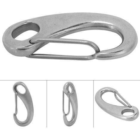 Mousqueton en acier inoxydable 50mm pour équipement de plongée et accastillage rapide
