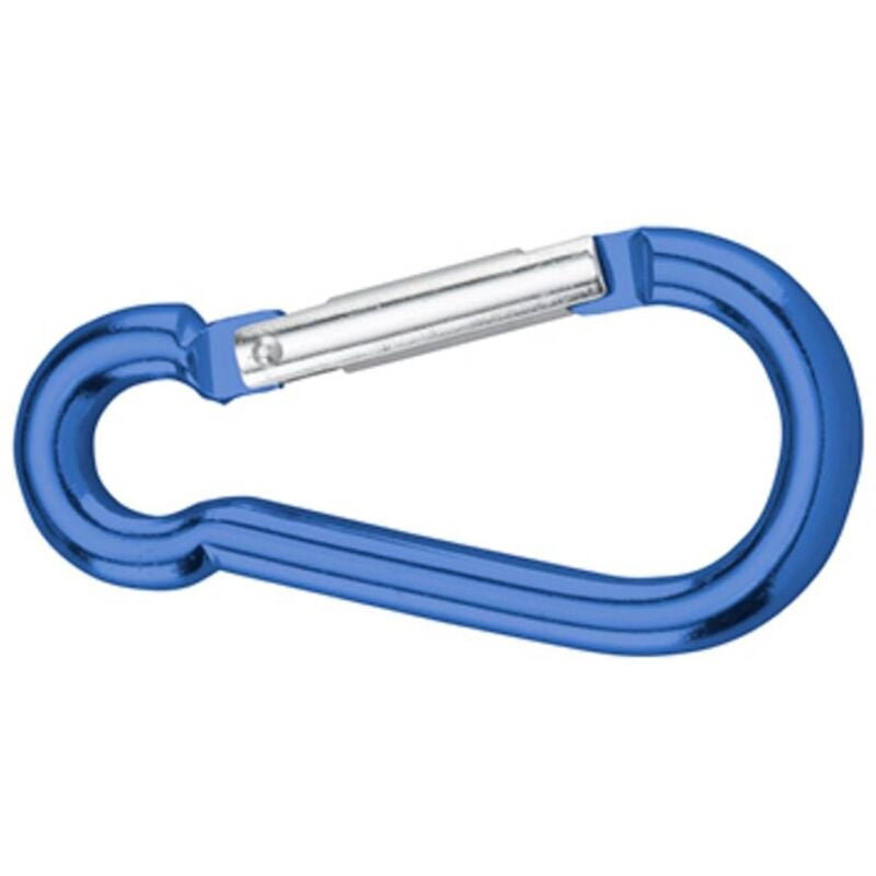 Mousqueton en aluminium bleu anodisé Dörner+helmer 4815804