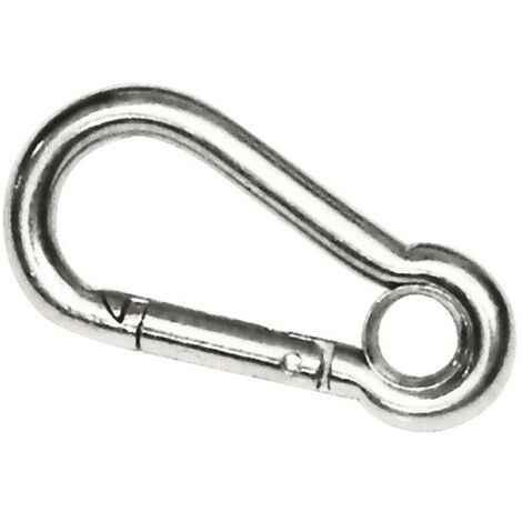 Mousqueton inox avec oeil - ORANGEMARINE - 12 mm