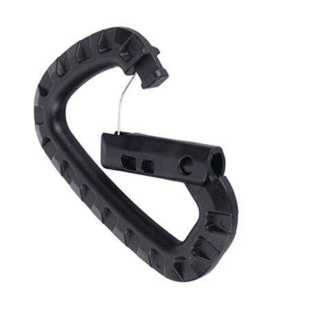 Mousqueton léger en D pour matériel d'escalade et randonnée - Accessoire de fixation extérieur