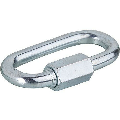 mousqueton ovale zingué taille 6x45 mm capacite de charge 200 kg