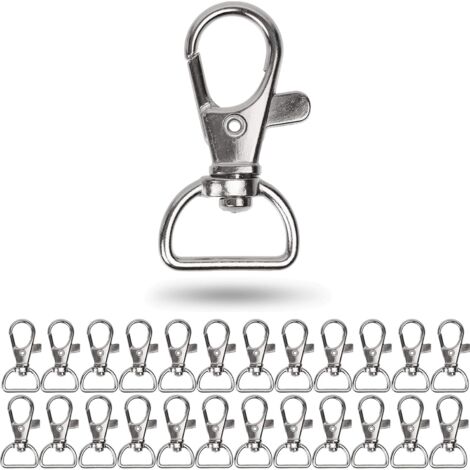 Ensemble de 5 Mousquetons Pivotants en Acier 22,5x113 mm | Leroy Merlin