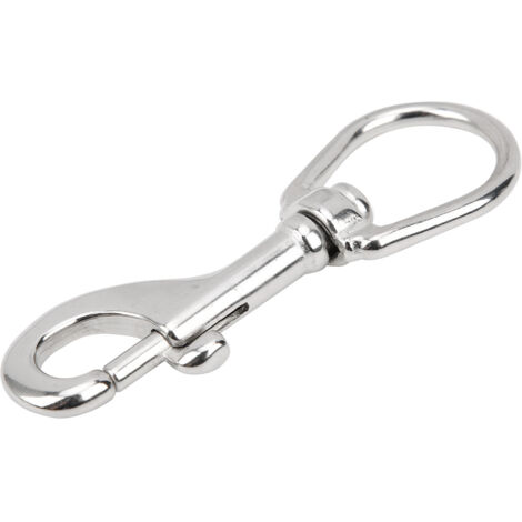 Mousqueton pivotant en acier inoxydable 316 pour plongée et activités extérieures - 80mm