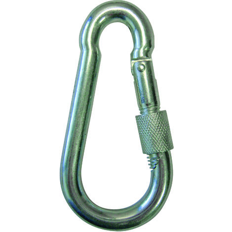 Mousqueton poire diamètre 13x160 mm a vis zingué (par 10 pces) LEVAC - 5264JV