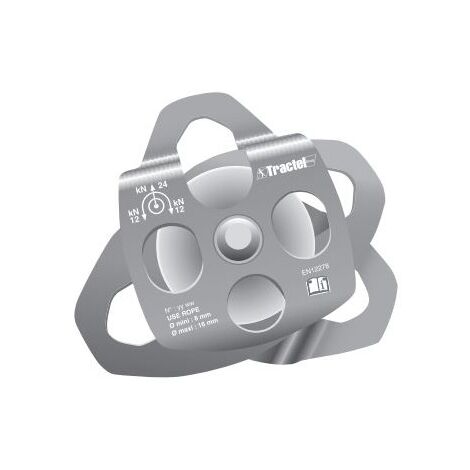 Mousqueton POULIE DOUBLE - 16 mm - TRACTEL