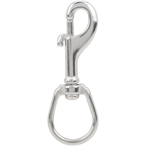 Mousqueton rotatif en acier inoxydable 316, tête simple pour activités extérieures et plongée, 90mm