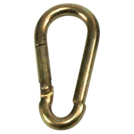 Mousqueton zingué jaune  40x 4mm (Par 100)