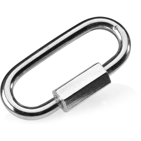 Mousquetons à vis DIY pour jouets pour perroquets, 10 pièces en acier inoxydable