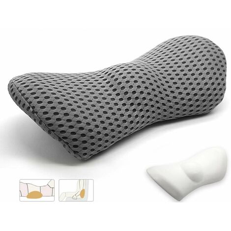 Mousse à mémoire de forme soutien lombaire coussin dorsal oreiller équilibre fermeté soulagement lombalgie