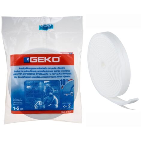 MOUSSE ADHESIVE POUR CALFEUTRAGE 25MMX10M BLANC EN SACHET