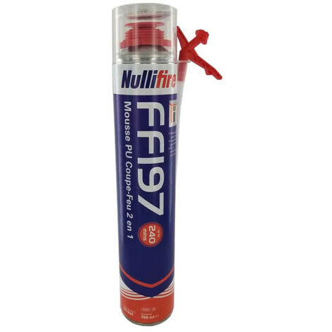 Mousse coupe feu NULLIFIRE gris 2 en 1 FFI97