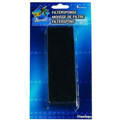 Mousse de filtre pour pompe Swordfish 200 ( lot de 4), aquarium - Flamingo