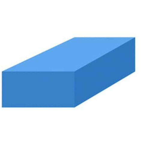 Mousse de protection 1x1m bleue non-adhésive épaisseur 20mm
