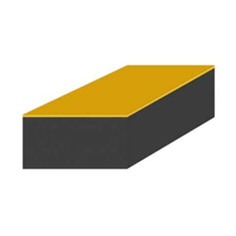 Mousse de protection 1x1m noire adhésive épaisseur 15mm