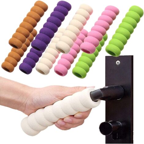 Mousse de protection pour poignée de porte, 10 pièces, butée de poignée de porte en mousse de silicone (t-0-g)