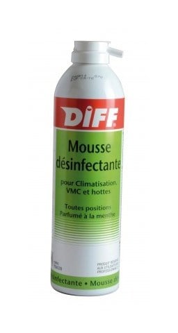 Diff - Mousse désinfectante pour climatisation, vmc et hottes bio Aérosol 650/400ml net - Bois