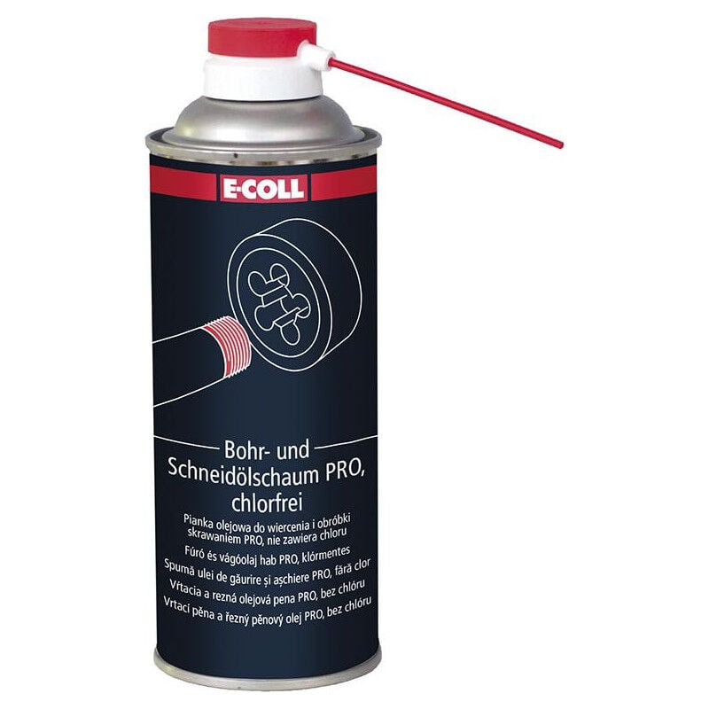 E-coll - Mousse d'huile de perçage et de coupe haute performance sans chlore pro 400ml ee (Par 12)