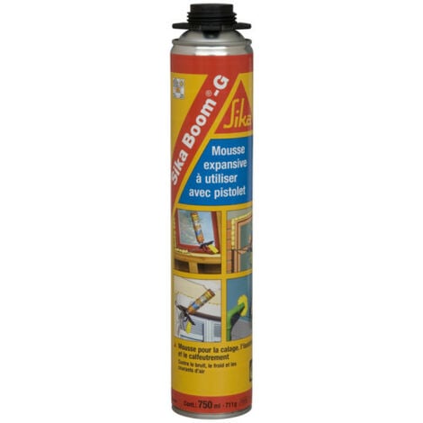 Mousse expansive extrudable au pistolet - SIKA Boom G - Beige - 750ml