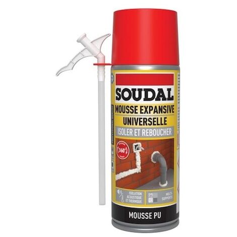 Mousse expansive PU LOW MDI - 500 mL - SOUDAL