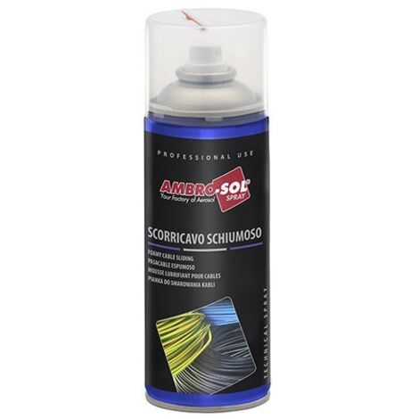 Mousse lubrifiante - Pour passage de câbles - Ambro-sol - 400ml