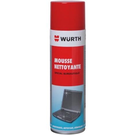 Mousse nettoyante bureautique antistatique et désincrustante - 500 ml - blanc
