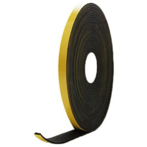 Mousse noire adhésive caoutchouc epdm 10x6mm longueur 10m