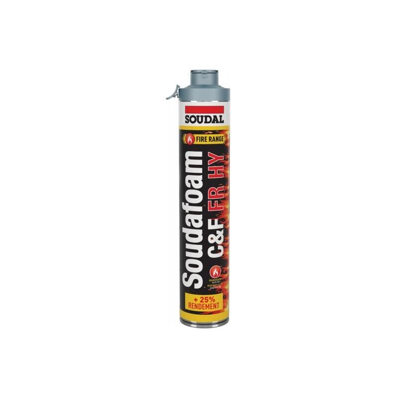 Soudal - mousse pu pistolable coupe-feu soudafoam fr click & fix 750ML 146751