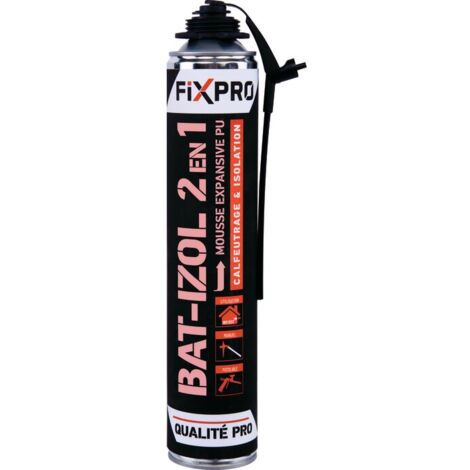 Mousse polyuréthane - Bat-izol 2 en 1 - Fixpro - Vendu à l'unité