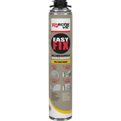 Mousse polyuréthane de montage easy fix - RECTAVIT