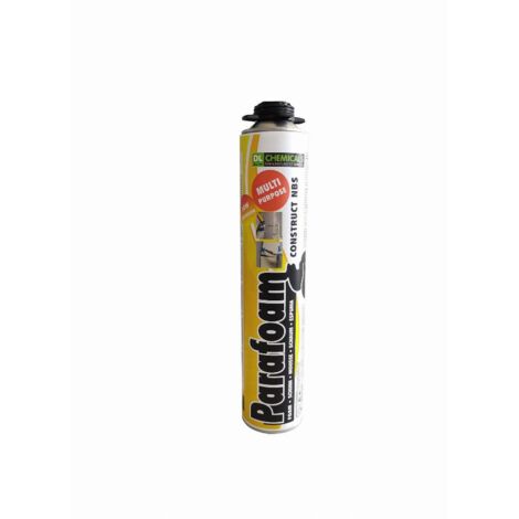 Mousse polyuréthane expansive 700 ml pistolable – Isolation thermique et acoustique – Pour espaces confinés et chantiers humides
