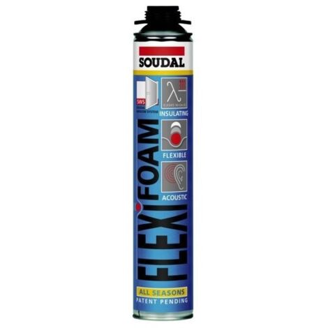 Mousse polyurethane flexifoamgun aerosol 750 ml
