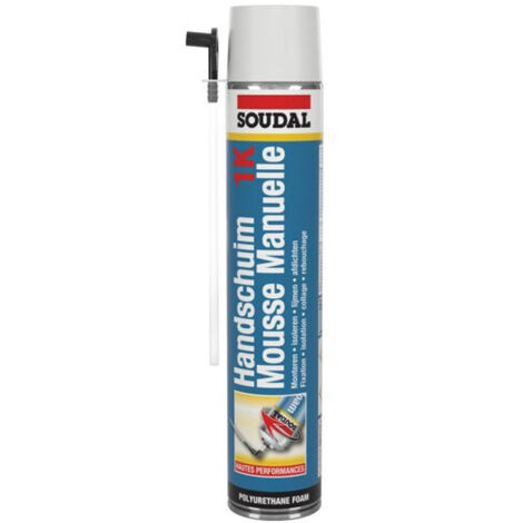 Mousse polyuréthane manuelle 750 ml – Isolation, scellement et calfeutrage
