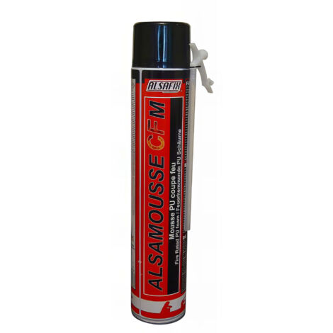 Mousse polyuréthane manuelle ALSAMOUSSE CF B1 coupe feu 750 ml - PO08141 - Alsafix