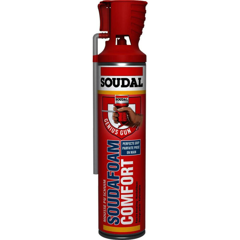 Soudal - soudafoam comfort genius gun mousse pour pistolet pu (600 ml) - 123777
