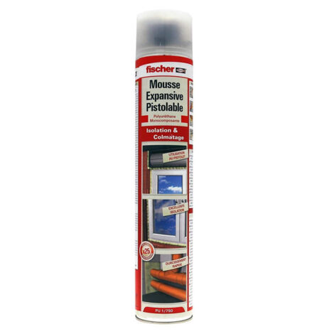 Mousse polyuréthane pistolable 750 ml