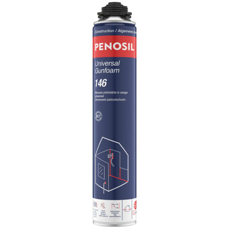 Mousse polyuréthane Universal Gunfoam 146 pistolable 690ml PENOSIL